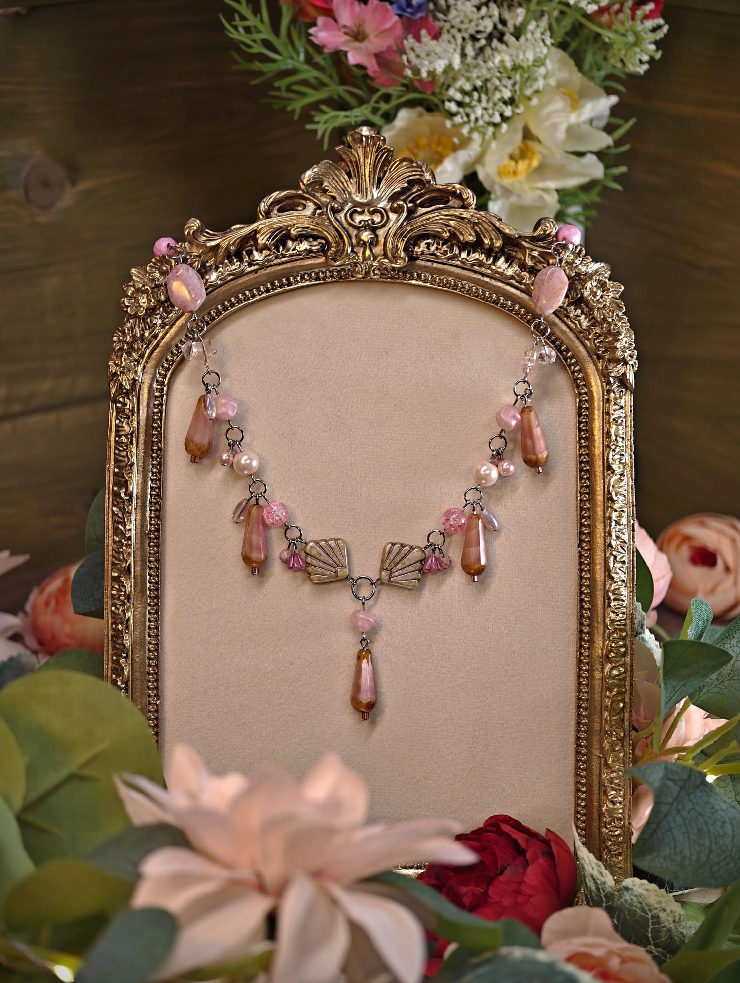 Novyra Jewelry & Clay Art  Countess Tier Handamde Unique Whimsical Necklaces