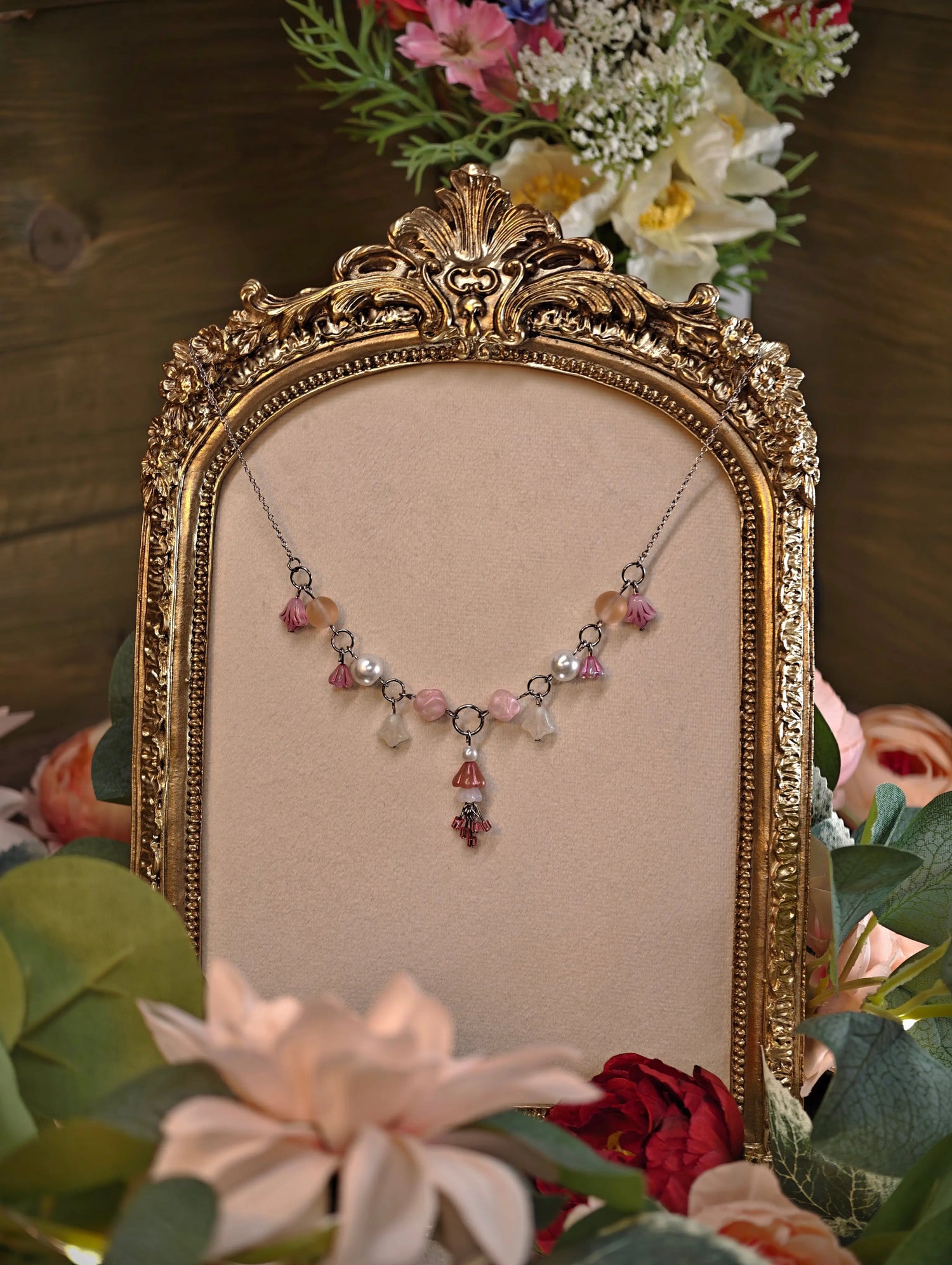 Novyra Jewelry and Clay Art Baroness Tier Necklaces Handmade Unique Whimsical