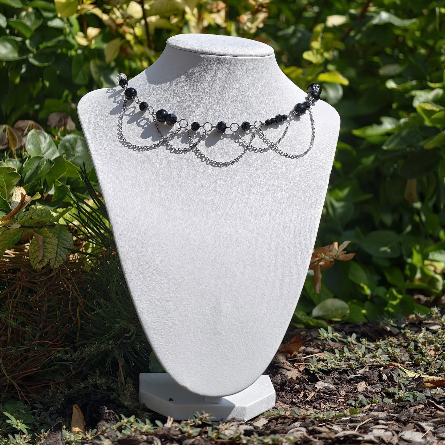 Black Countess of Asymmetry Necklace Novyra