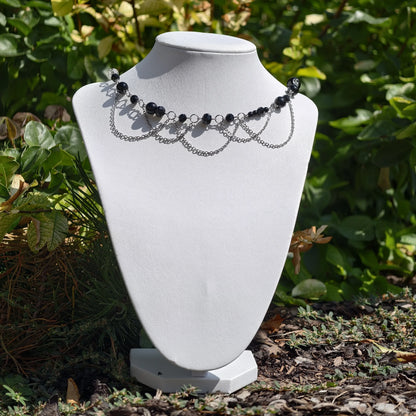 Black Countess of Asymmetry Necklace Novyra