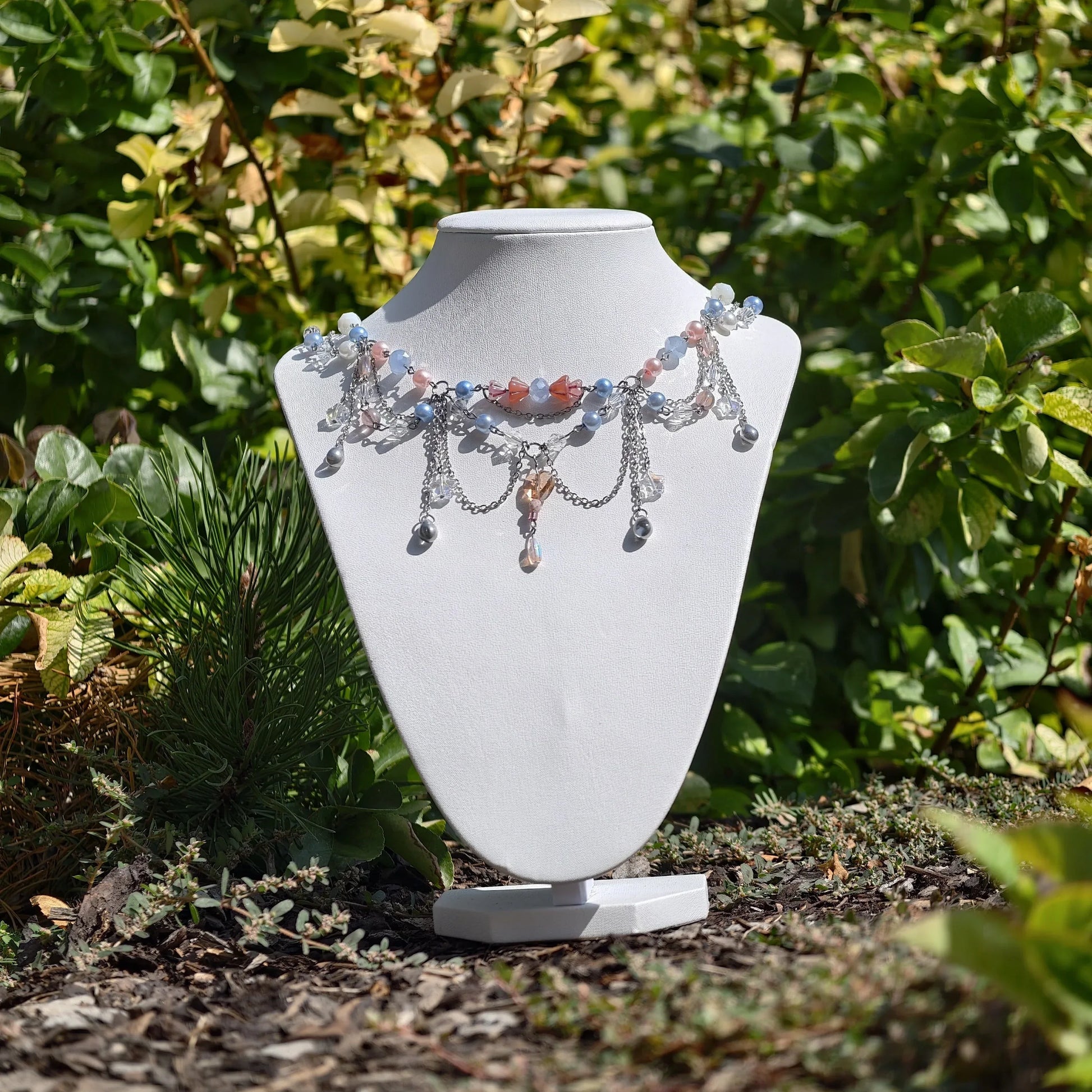 Pink & Blue Queen of Stardrop Necklace Novyra