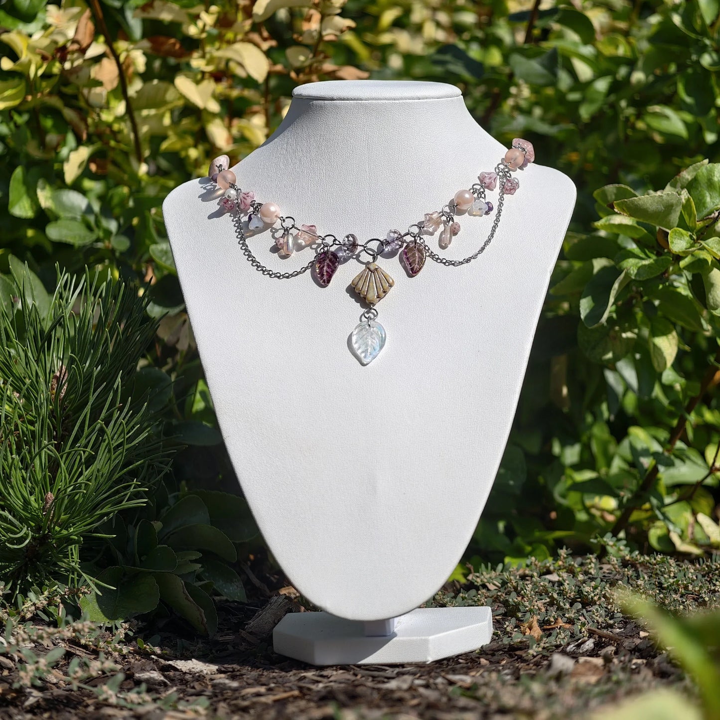 Pink Countess of the Spring Forest Necklace Novyra