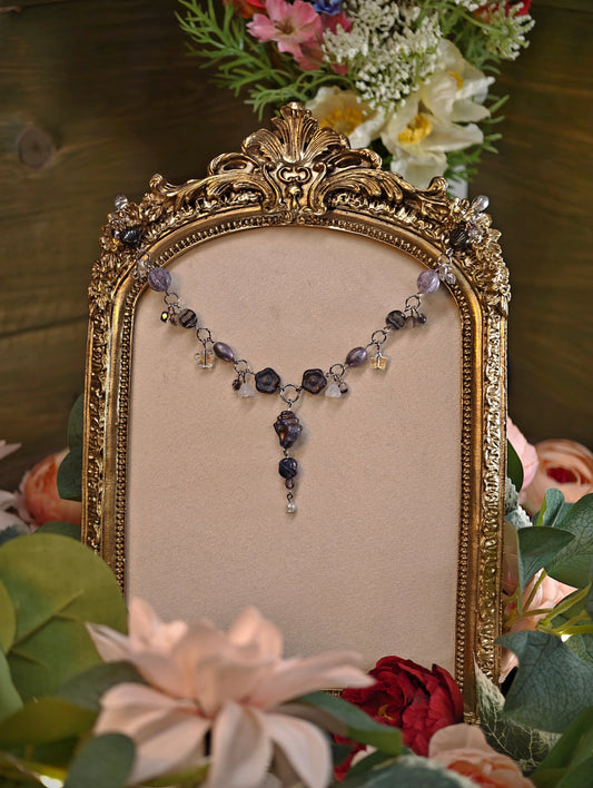 Novyra Jewelry and Clay Art Grey Countess of Nature Necklace Novyra