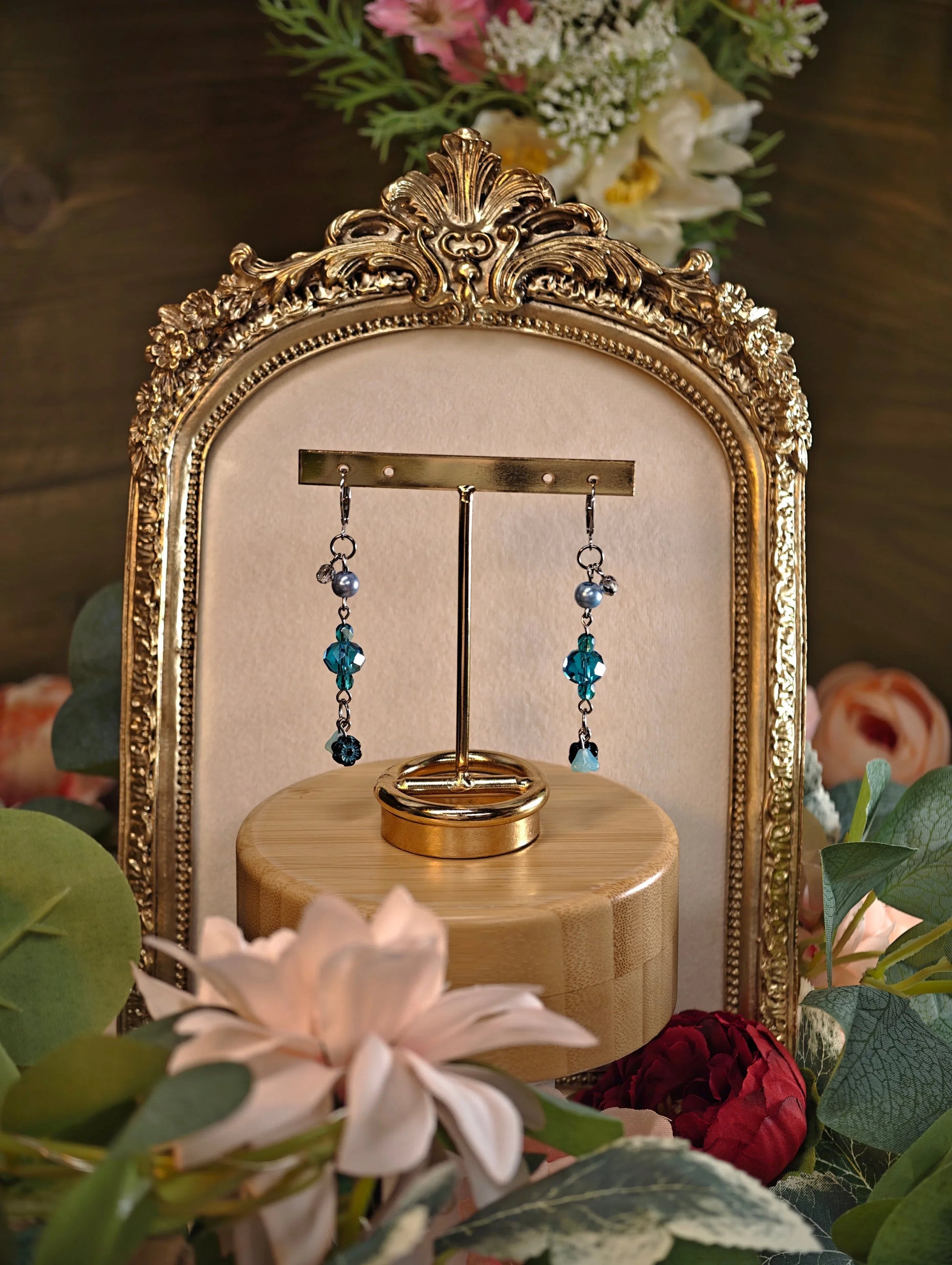Novyra Jewelry and Clay Art Blue Simple Earring Novyra