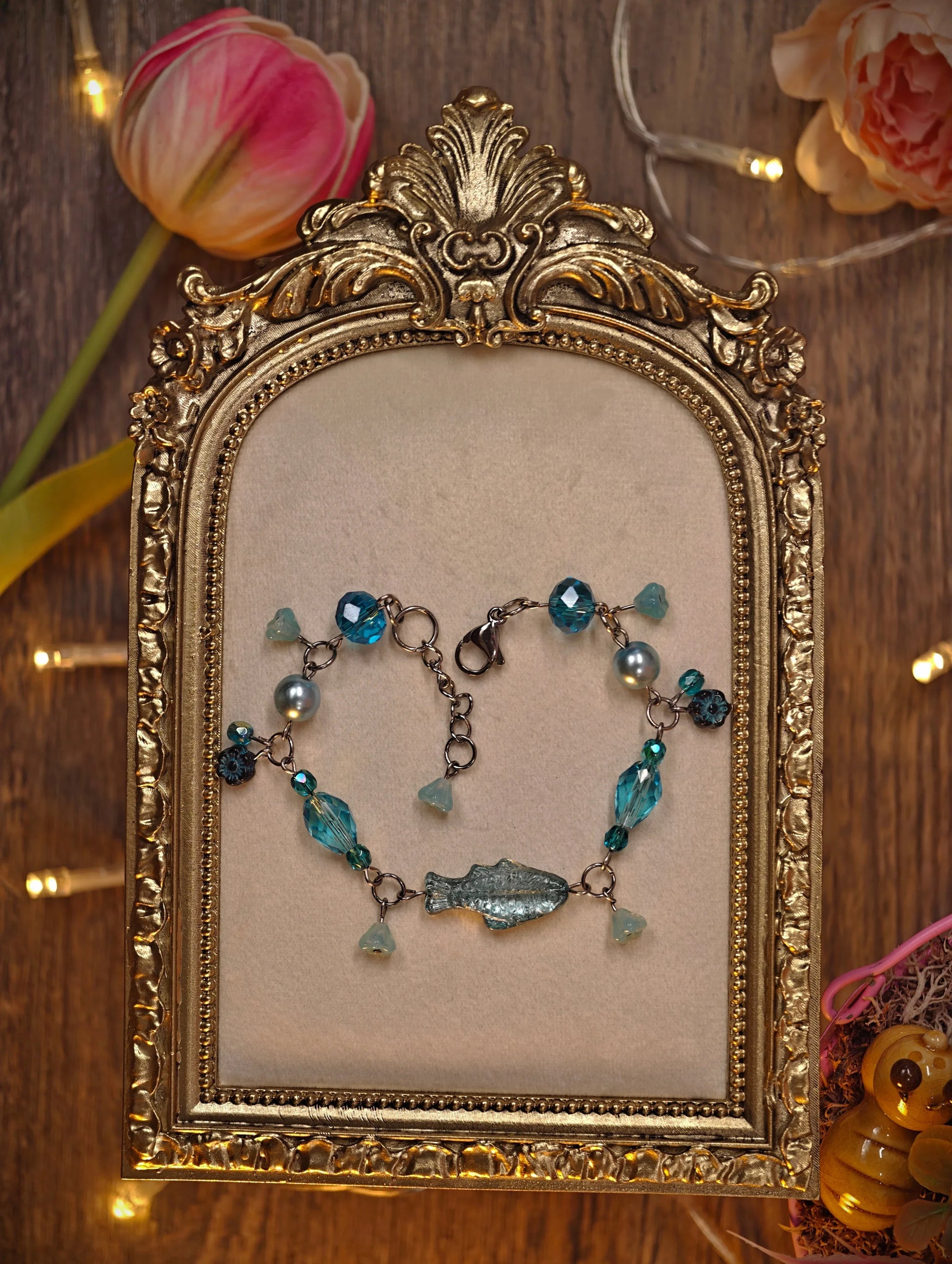 Novyra Jewelry and Clay Art Tuorqoise Fish Bracelet Novyra