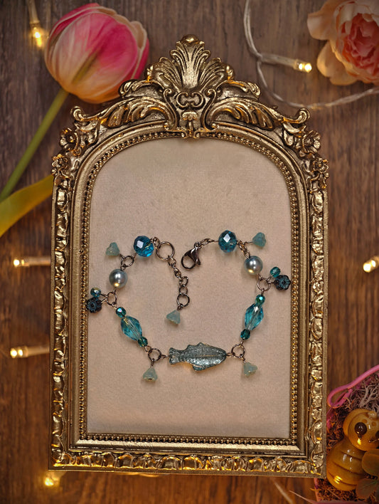 Novyra Jewelry and Clay Art Tuorqoise Fish Bracelet Novyra