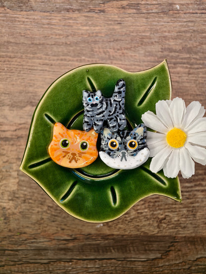 Novyra Jewelry and Clay Art Cat Magent group