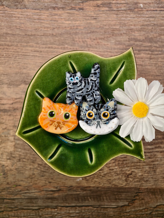 Novyra Jewelry and Clay Art Cat Magent group
