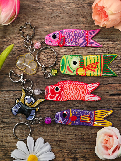 Novyra Jewelry and Clay Art Koinobori all keychains