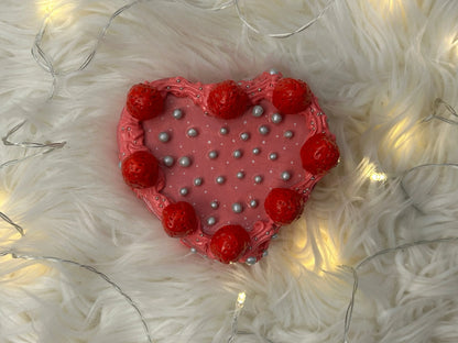 Pink Strawberry Cake Clay Box Novyra