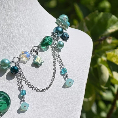 Turquoise Marchioness of Dragonflies Necklace Novyra