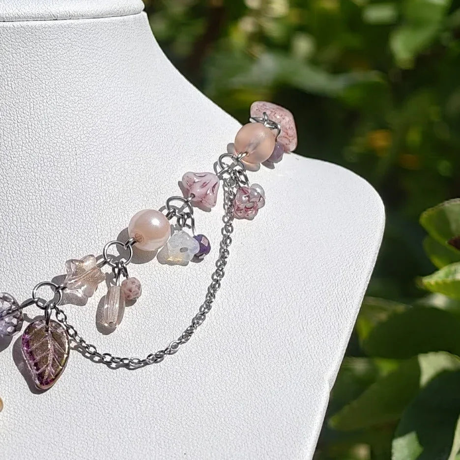 Pink Countess of the Spring Forest Necklace Novyra