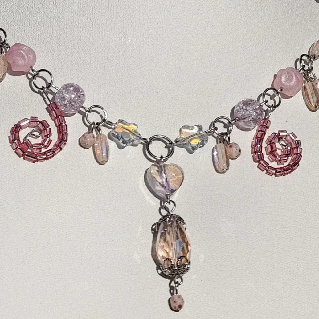 Pink Countess of Vines Necklace Novyra